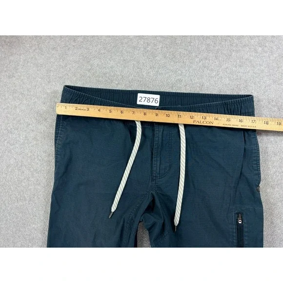 Vuori Ripstop Climbing Hiking Organic Cotton Pants (Men's Large) Blue